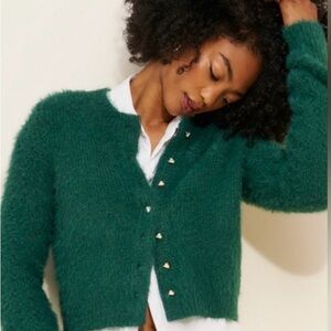 Free People Celeste Cardigan, Emerald Green Size Medium, worn 1x